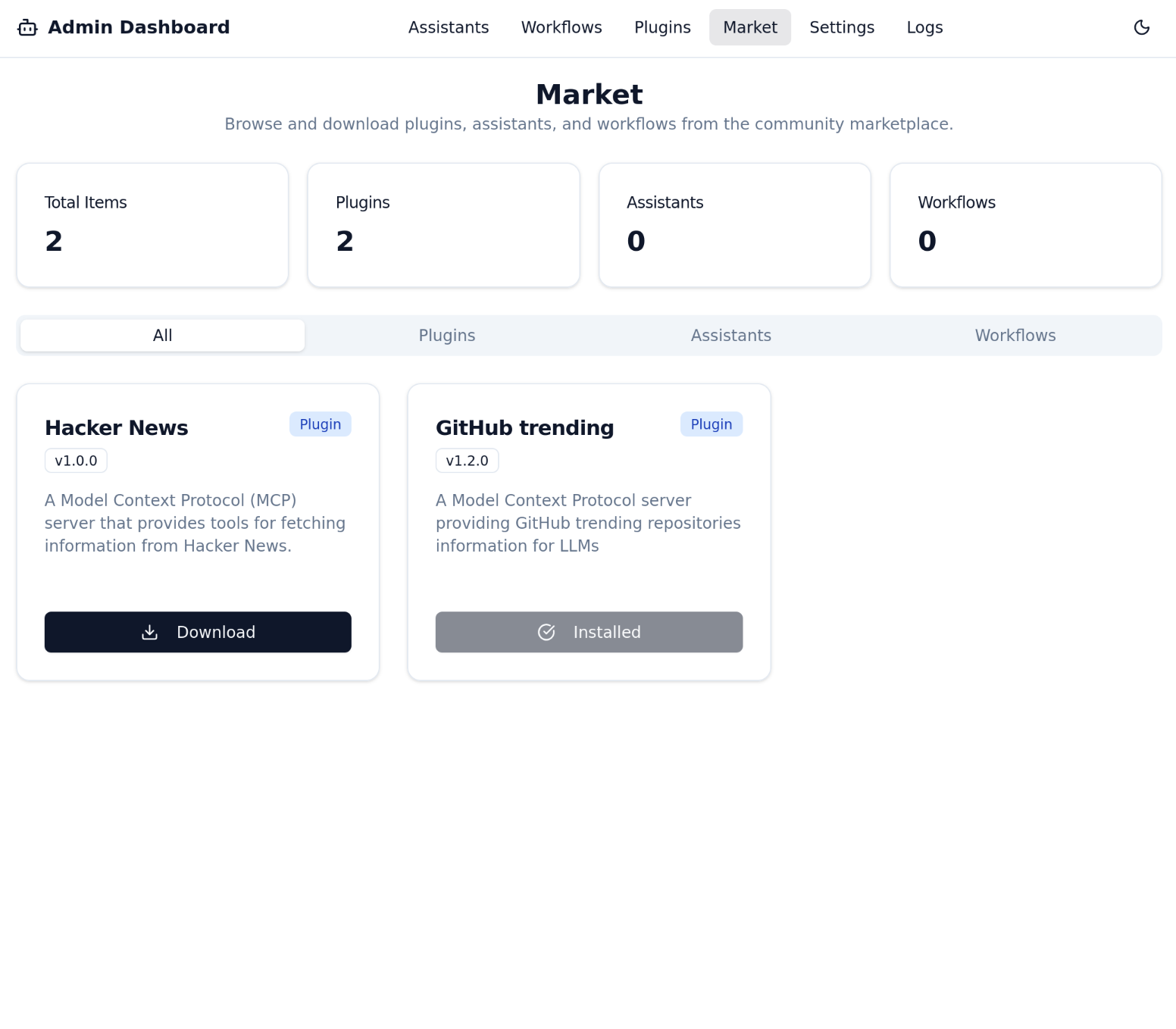 Installing GitHub Trending Plugin Screenshot